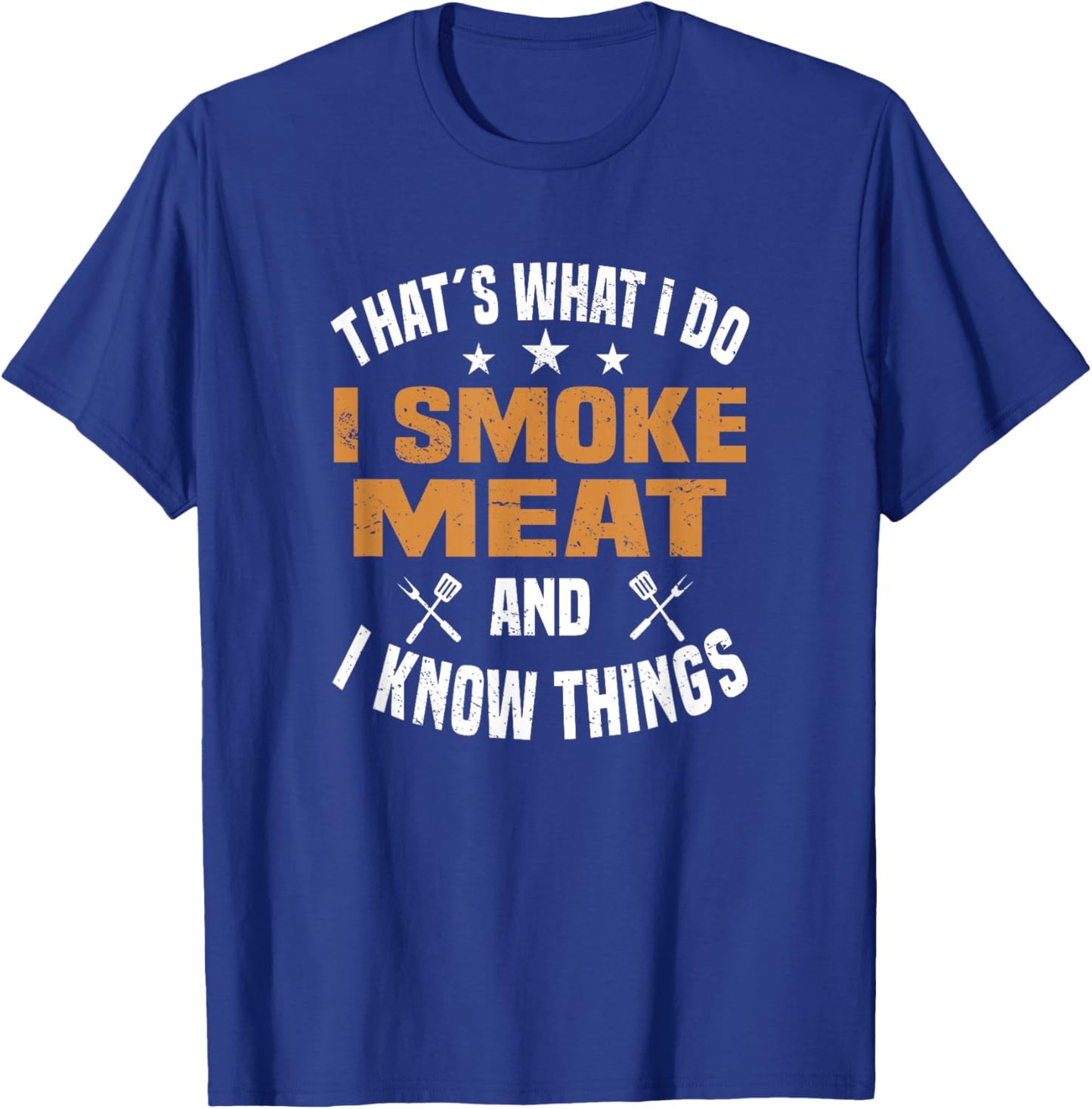 Smoking Meat BBQ Grilling Smoker Smoked Meat T-Shirt - T-Shirt | Royal