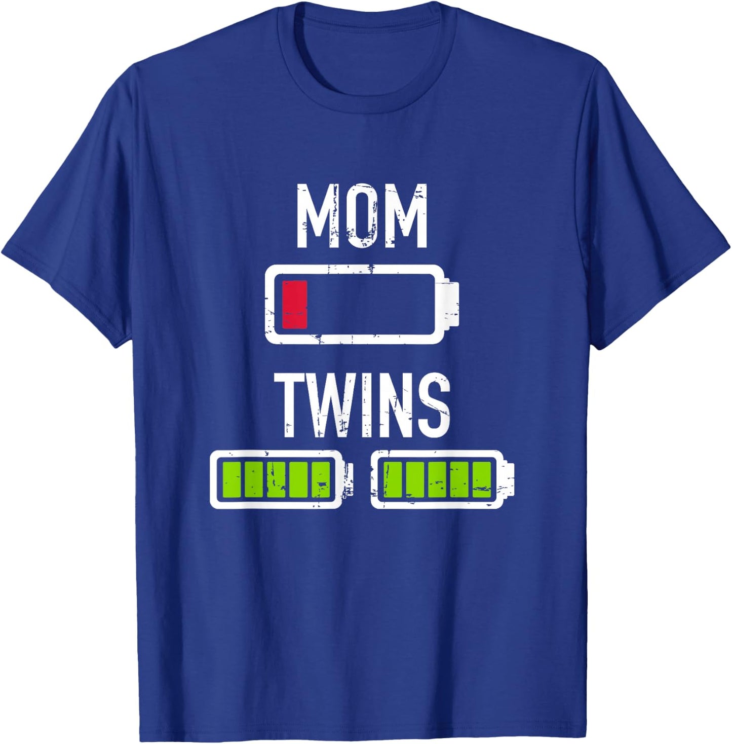 Twins Mama Battery T-Shirt - T-Shirt | Royal