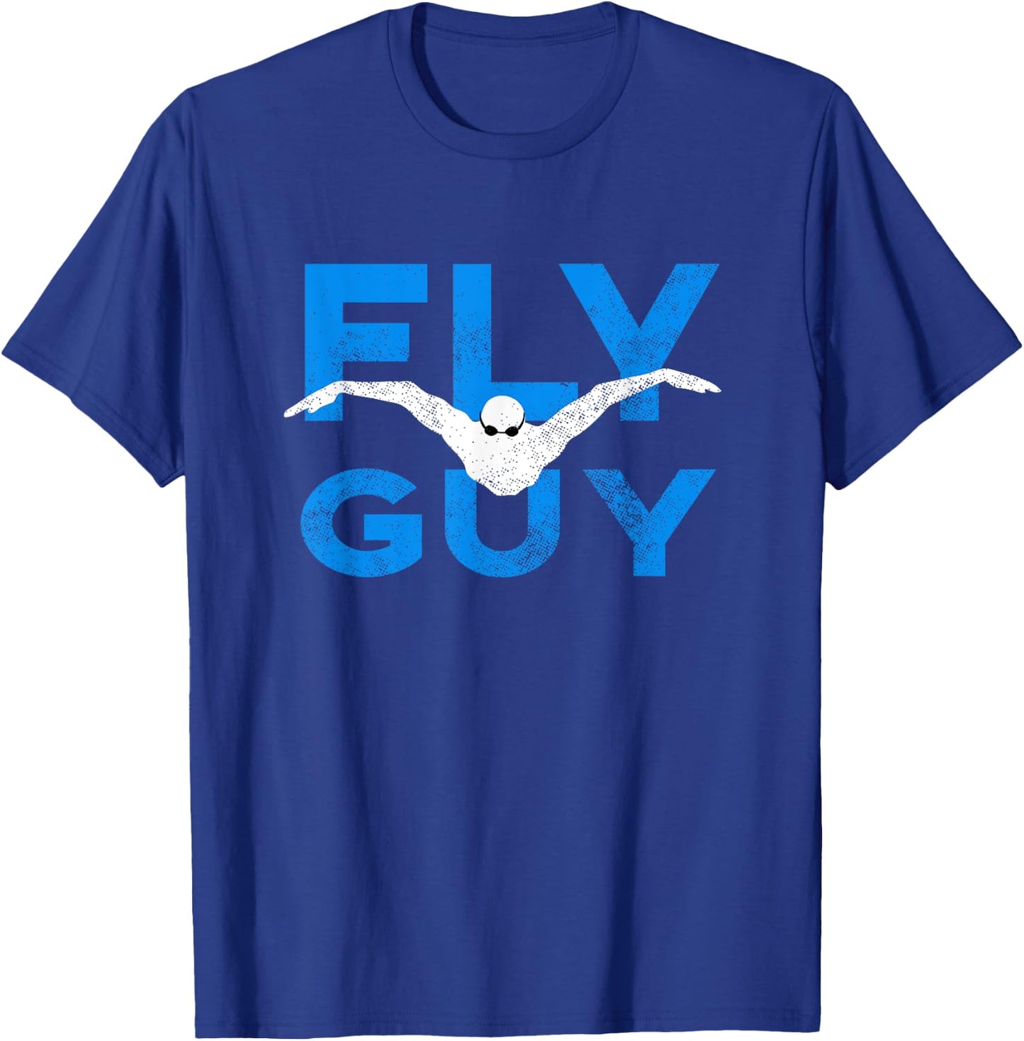 ButterFly Guy Swimmer by Awesome Swim T-Shirt - T-Shirt | Royal
