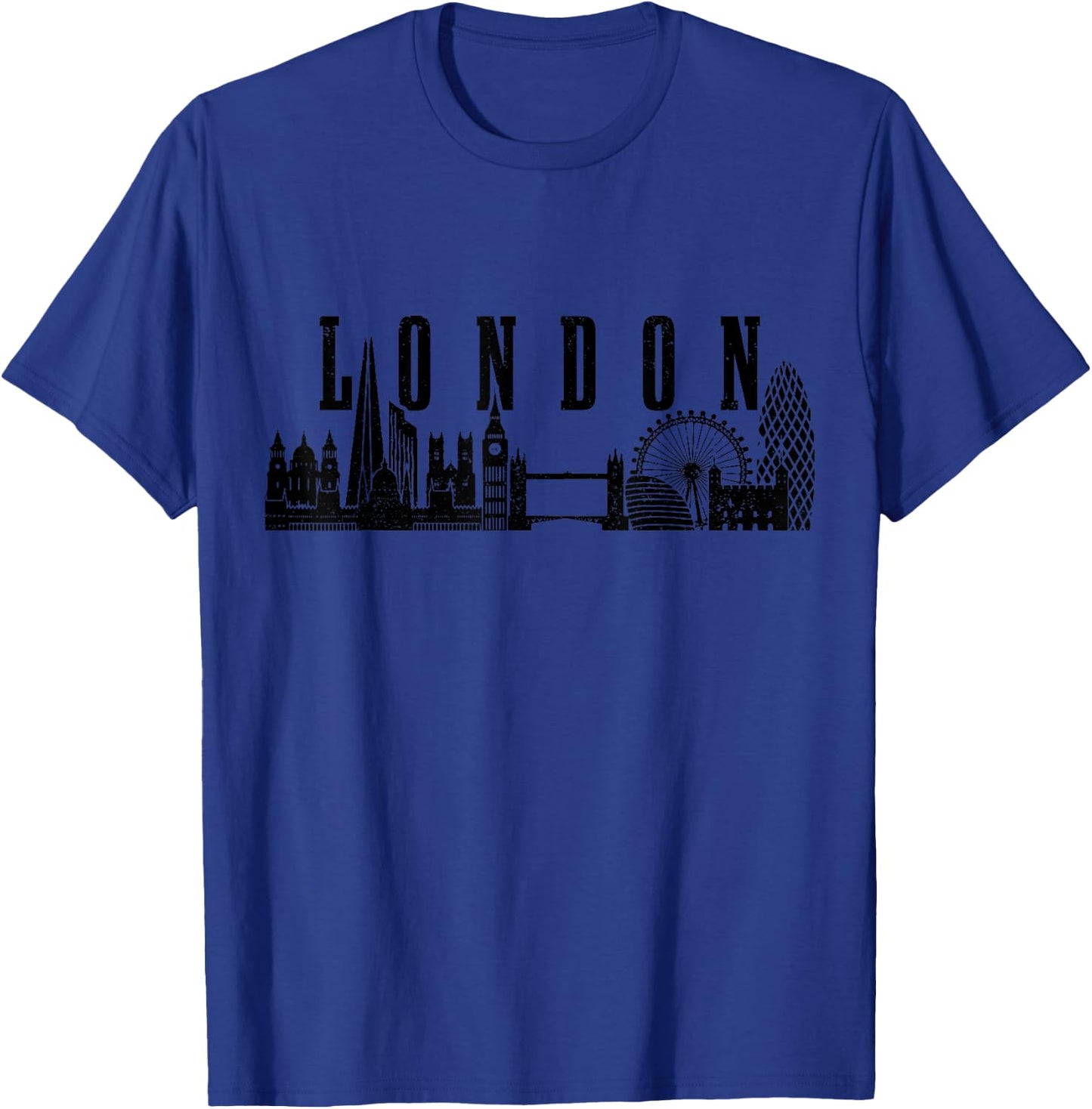 London Skyline UK England Great Britain United Kingdom T-Shirt - T-Shirt | Royal