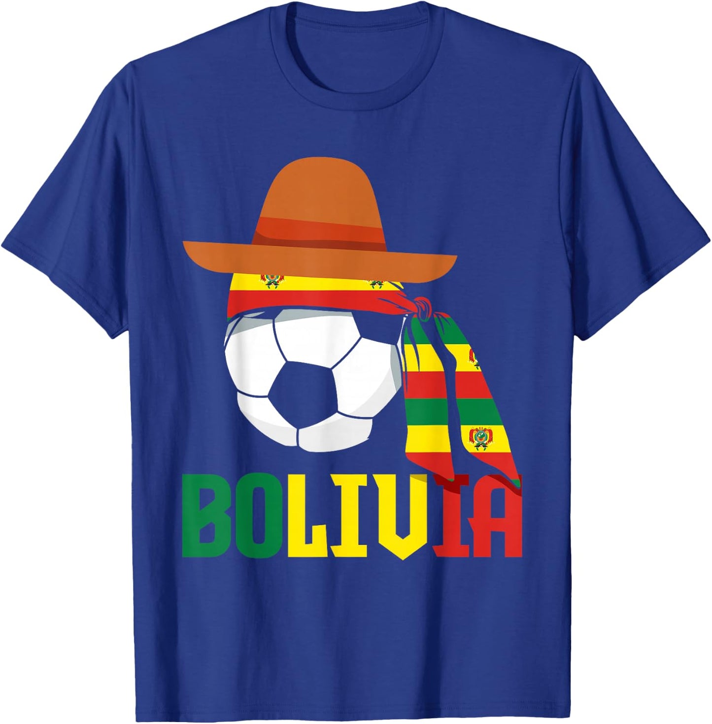 Bolivia Bolivian Soccer T-Shirt - T-Shirt | Royal