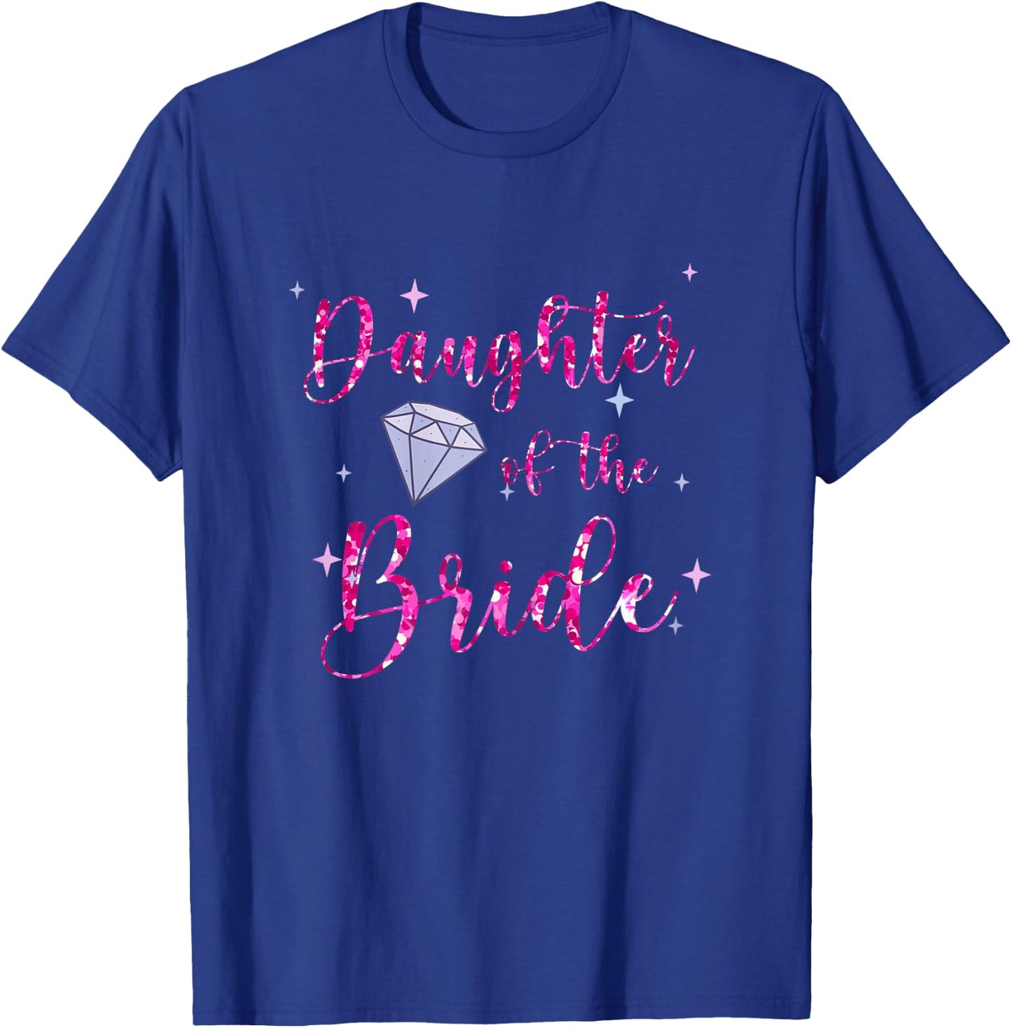 Daughter of The Bride Cool Pink Bridal Party Wedding Ring T-Shirt - T-Shirt | Royal