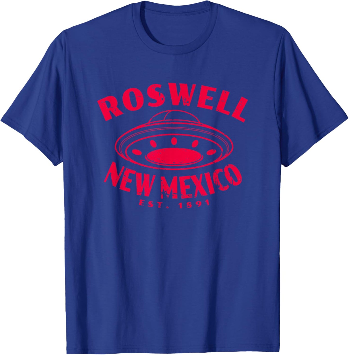 Vintage Roswell New Mexico UFO Road Trip City Souvenir T-Shirt - T-Shirt | Royal