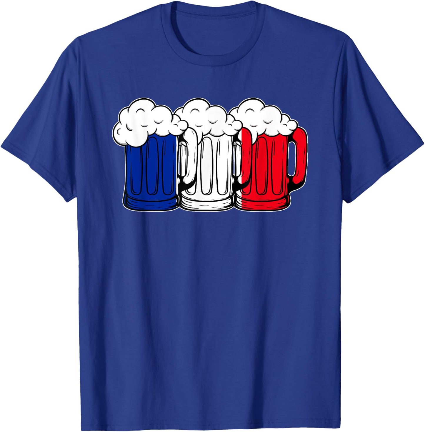 France Beer Drinking Team T-Shirt - T-Shirt | Royal