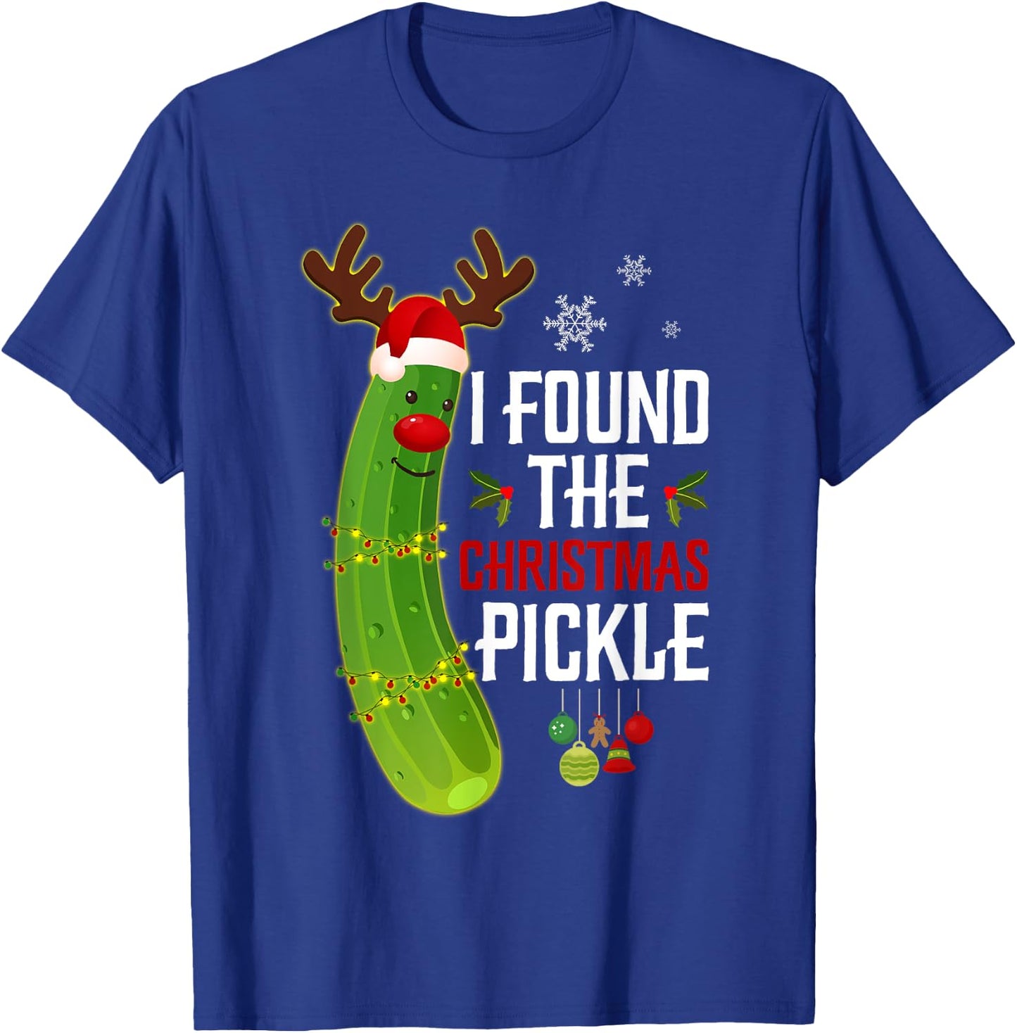 Funny Pickle Apparel Adults Black Small T-Shirt - T-Shirt | Royal