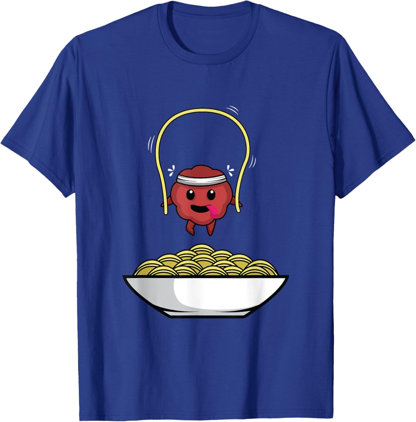 Spaghetti Meatballs Fitness Trainer T-Shirt - T-Shirt | Royal