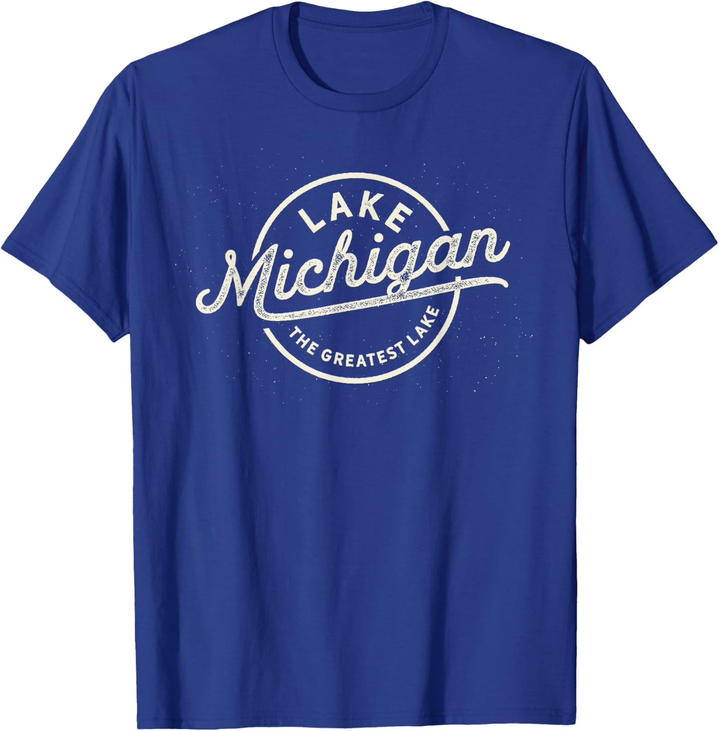 The Great Lakes Shirt- Lake Michigan, Lake Life theme T-Shirt - T-Shirt | Royal