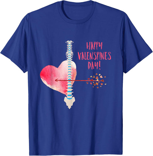 Chiropractic Valentines Day T-Shirt - T-Shirt | Royal