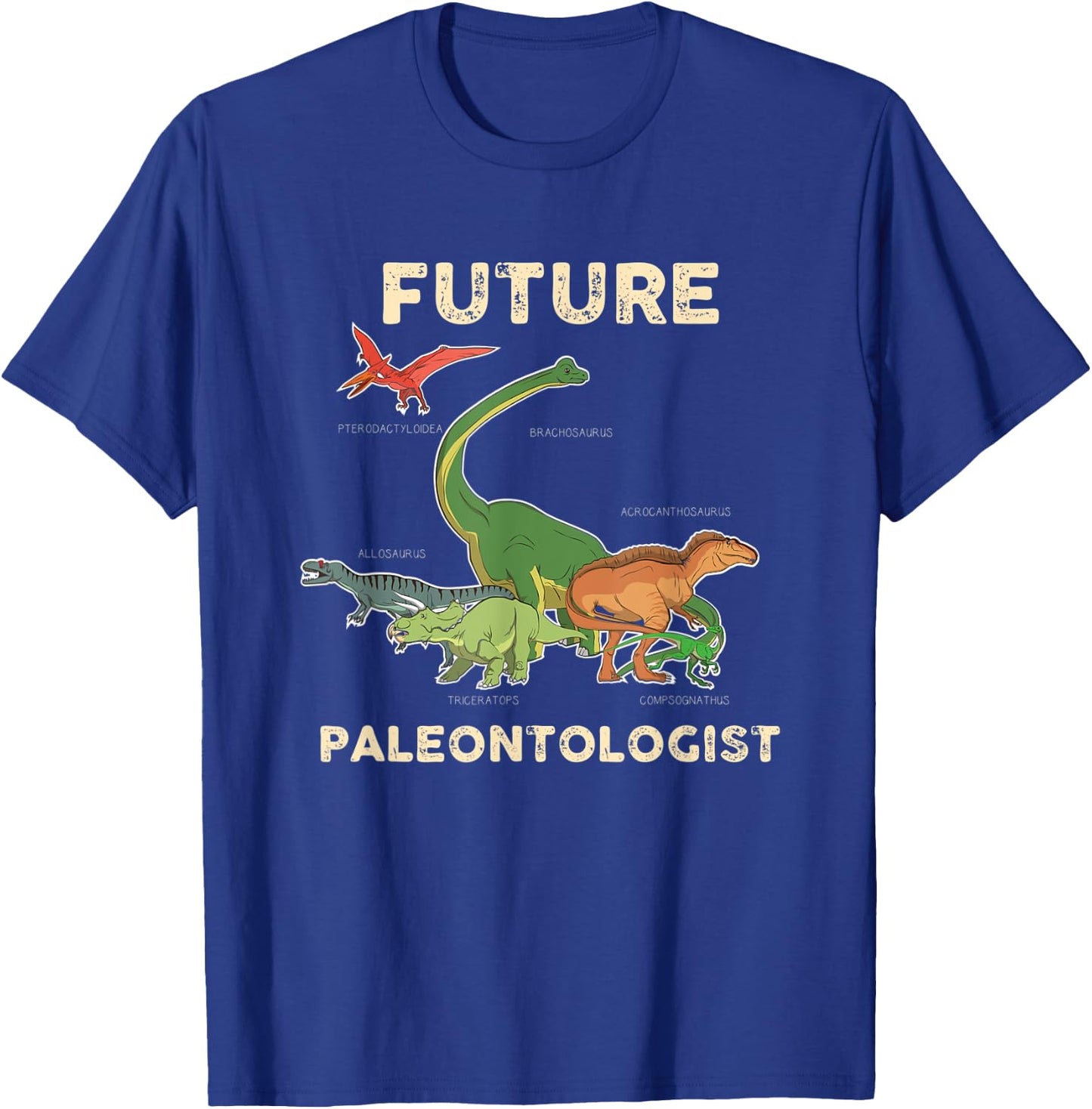 Future Paleontologist Shirt - Fossils Kids & Students Gift T-Shirt - T-Shirt | Royal