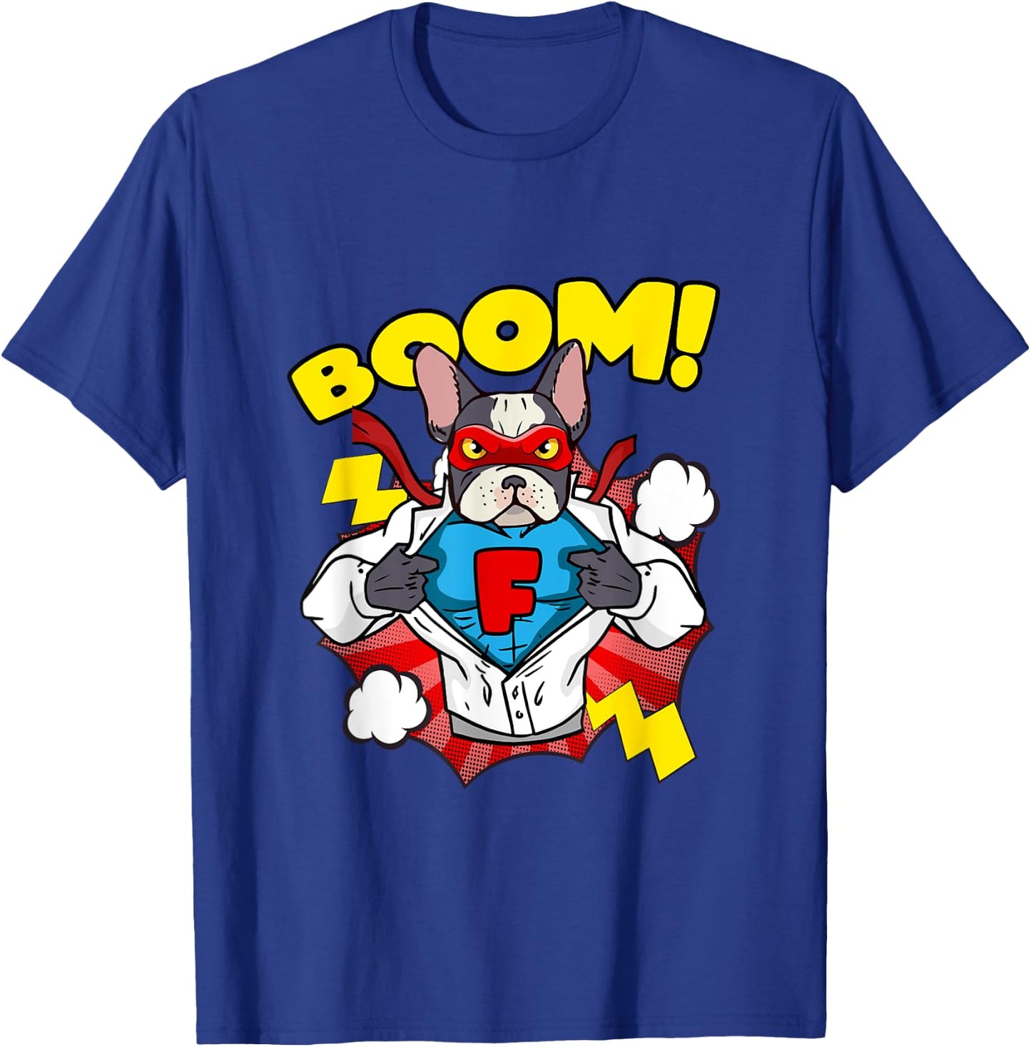 French Bulldog as Comic Super Hero Women Kids T-Shirt - T-Shirt | Royal