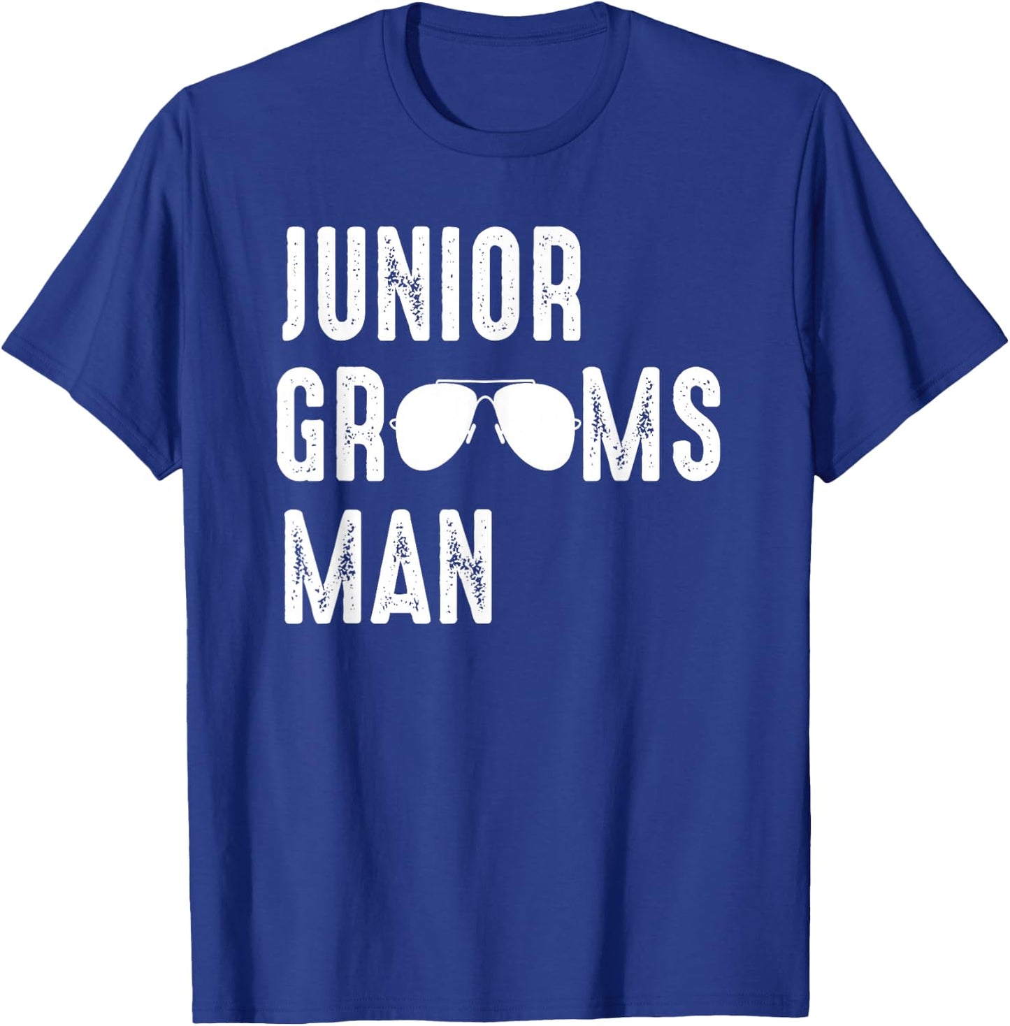 Junior Groomsman Cool Shades Funny Wedding Gift T-Shirt - T-Shirt | Royal