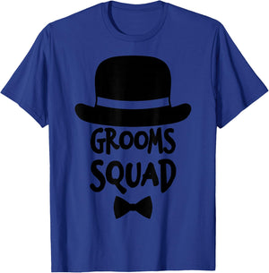 GROOMS SQUAD Shirt White For Bachelor Party T-Shirt - T-Shirt | Royal