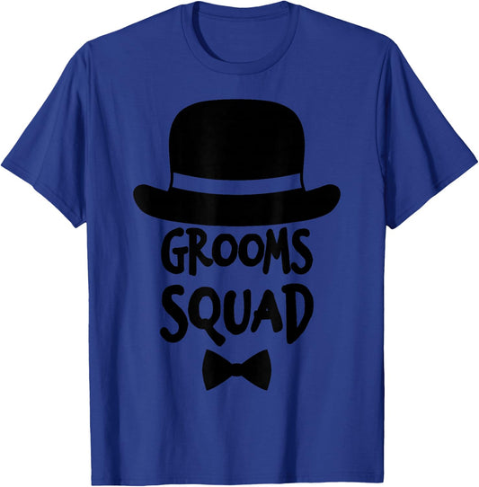 GROOMS SQUAD Shirt White For Bachelor Party T-Shirt - T-Shirt | Royal
