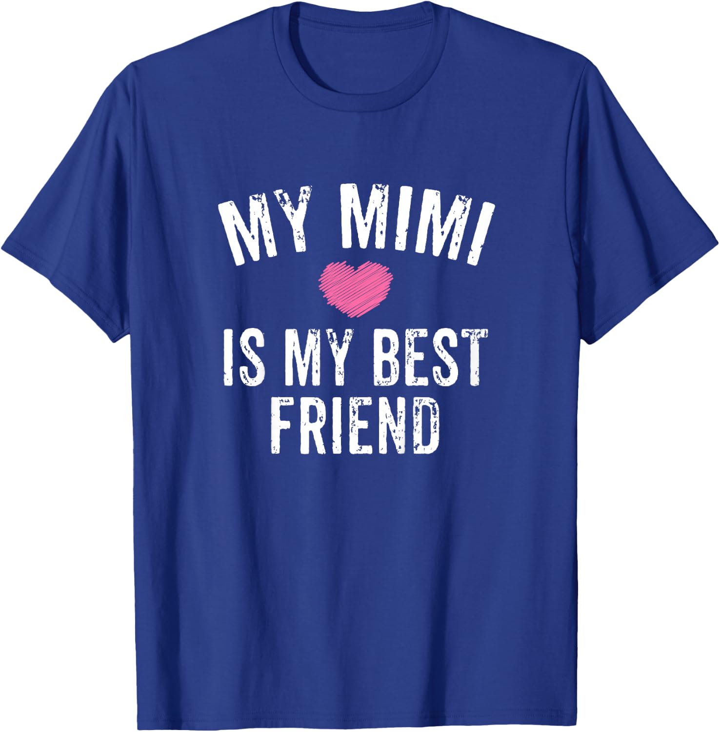 Kids My Mimi is My Best Friend Pink Heart Granddaughter T-Shirt - T-Shirt | Royal