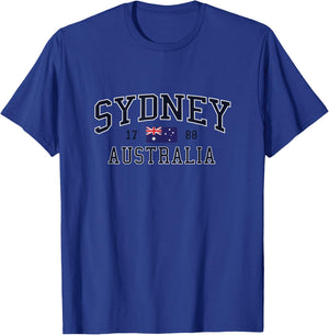 Sydney Australia Vintage Style T-Shirt - T-Shirt | Royal