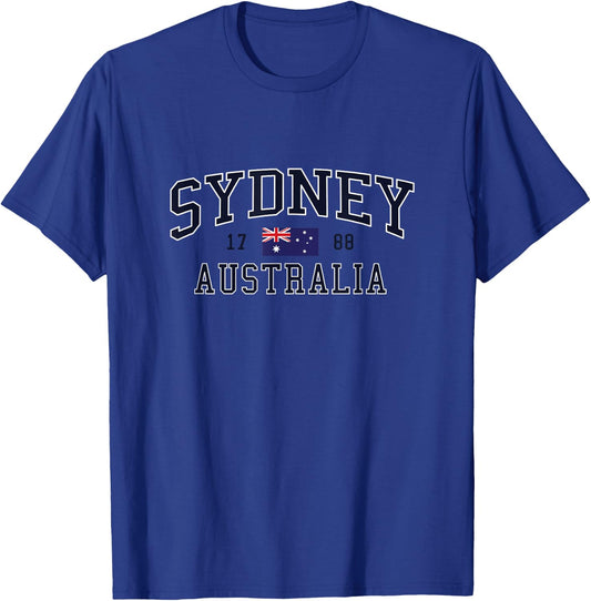 Sydney Australia Vintage Style T-Shirt - T-Shirt | Royal