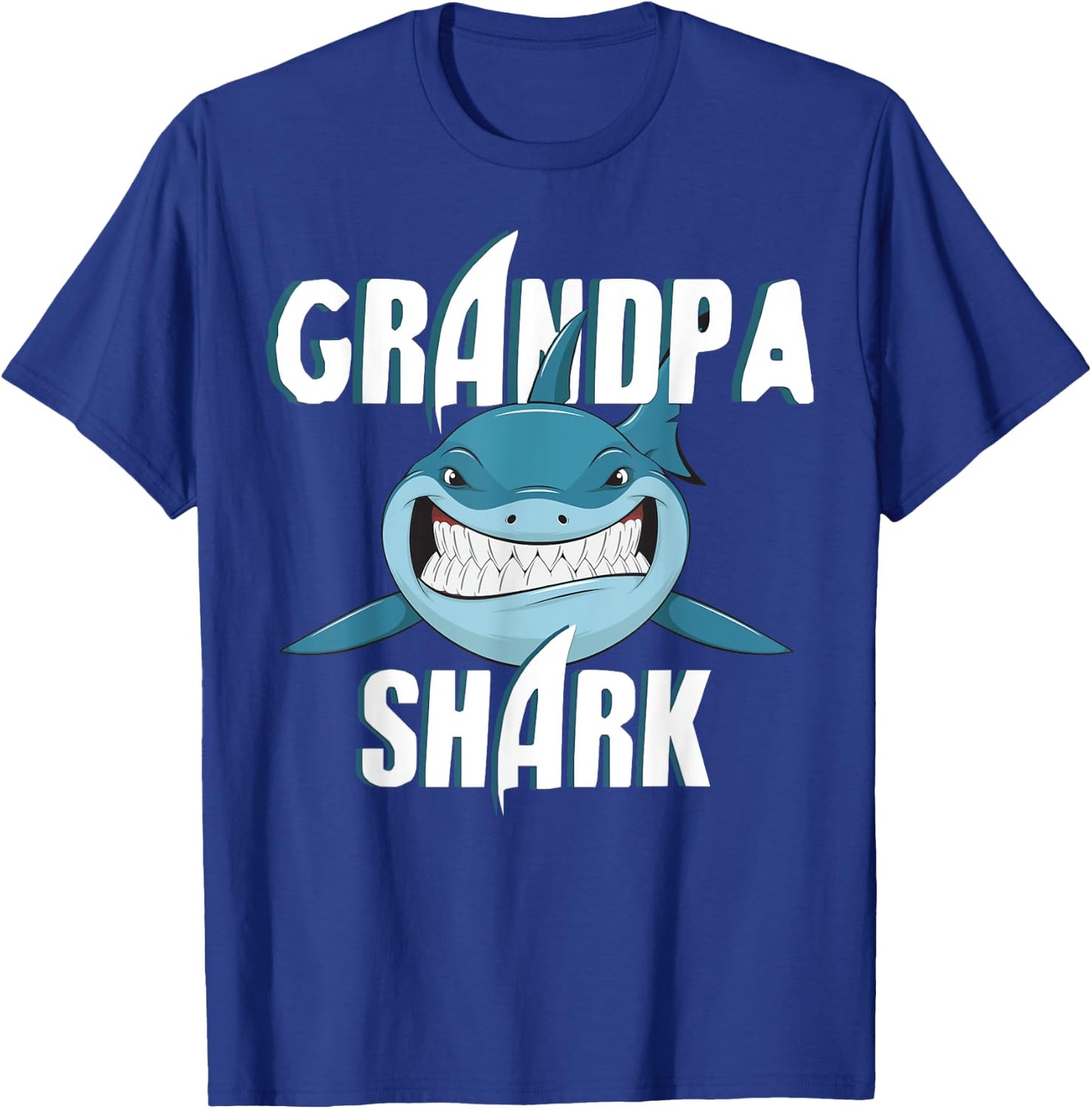 Funny Shark Shirt Deep Sea Ocean Life Grandpa Gift T-Shirt - T-Shirt | Royal