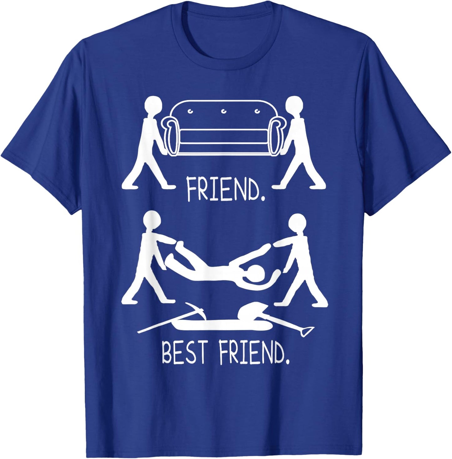 Cool Friend vs Bestie and besties Day Cool Besties T-Shirt - T-Shirt | Royal