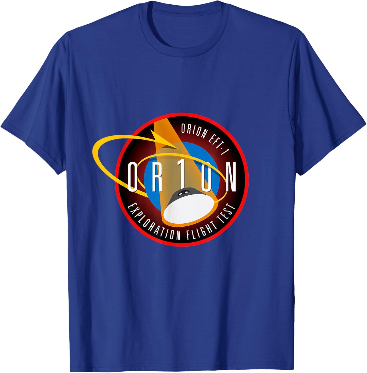 Orion ETF 1 Insignia Crew Spacecraft Patch T-Shirt - T-Shirt | Royal