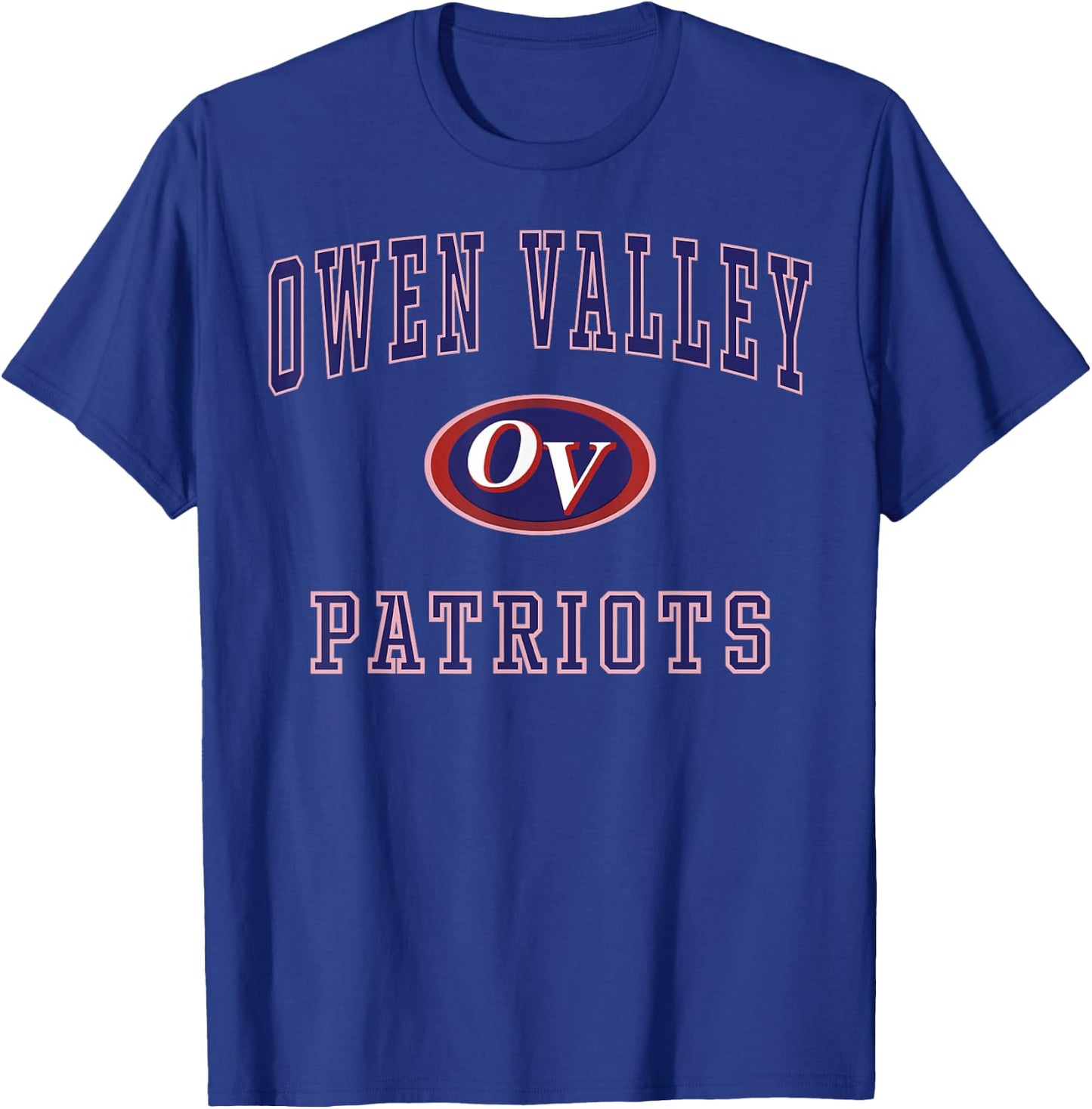 Owen Valley High School Patriots C1 T-Shirt - T-Shirt | Royal