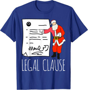 Funny Lawyer Christmas Gift I Legal Xmas T-Shirt - T-Shirt | Royal