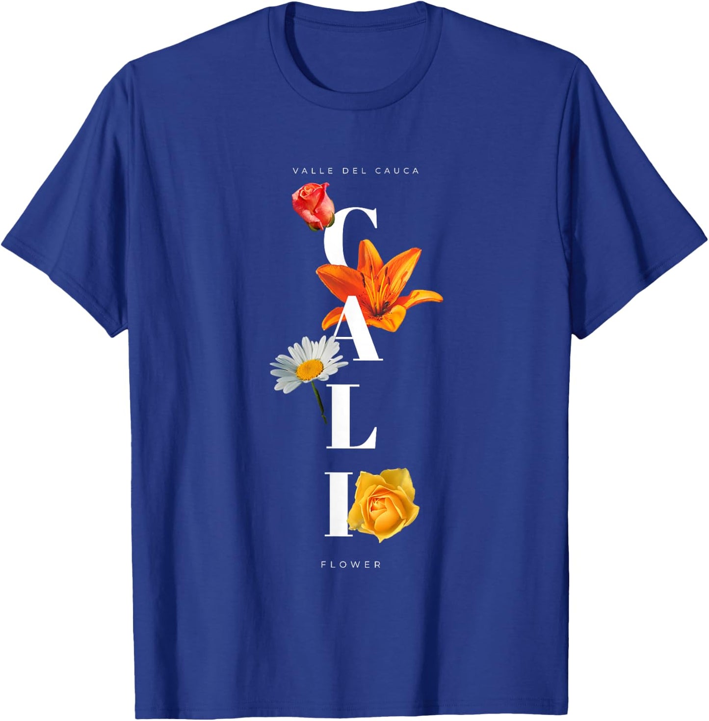 Cali - flower Colombia T-Shirt - T-Shirt | Royal
