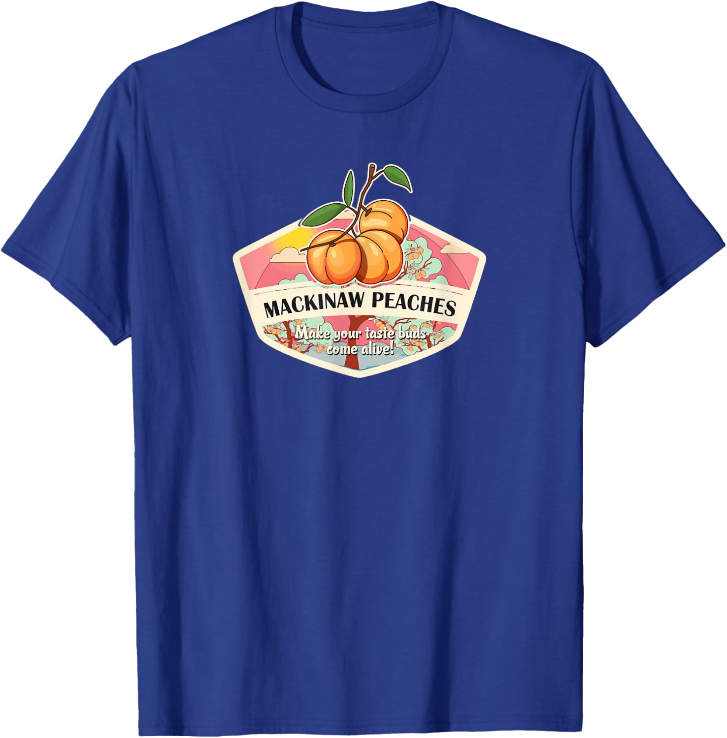 Mackinaw Peaches T-Shirt - T-Shirt | Royal