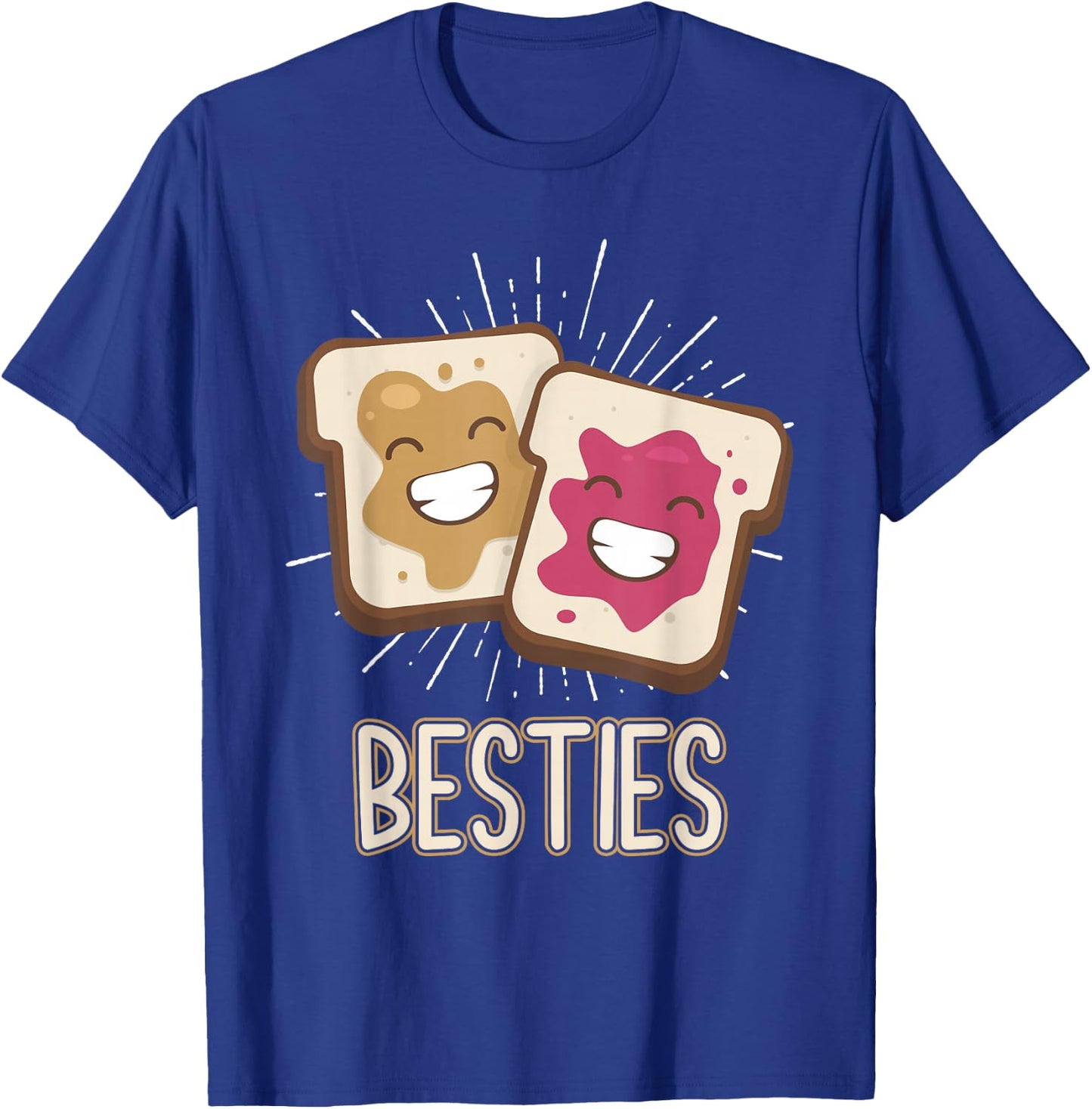 Peanut Butter and Jelly Best Friend Funny Matching Bestie T-Shirt - T-Shirt | Royal