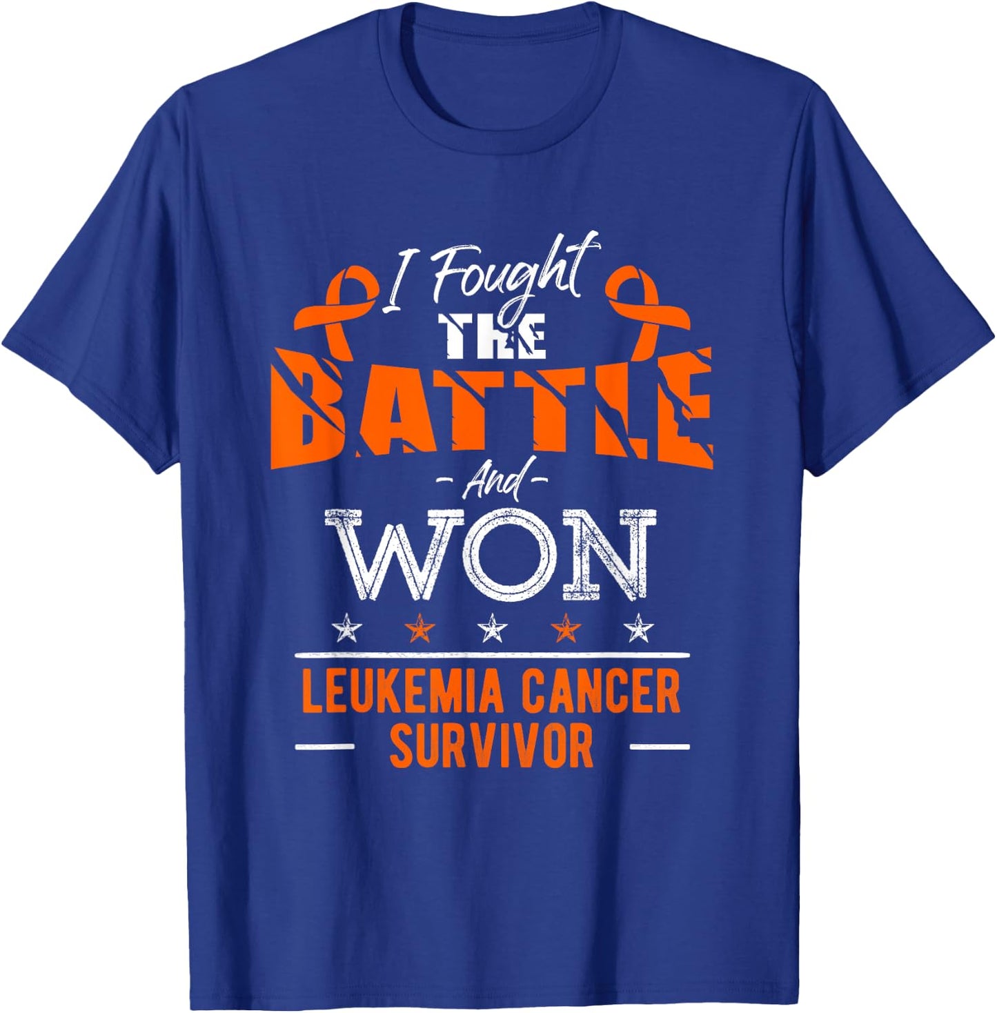 Leukemia Awareness Cancer Survivor Fighter T-Shirt - T-Shirt | Royal