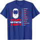 Beard Growth Chart Length Ruler Cute Men Gift T-Shirt - T-Shirt | Royal