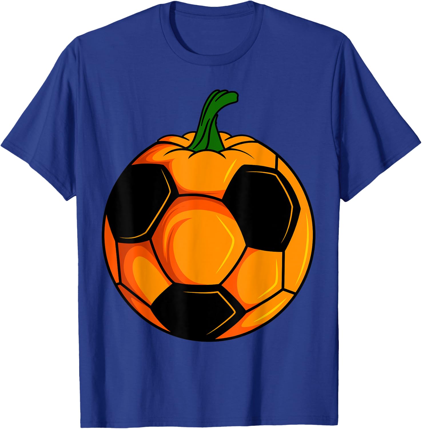 Halloween Pumpkin Soccer Ball Player Ball Team Sport T-Shirt - T-Shirt | Royal