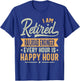 Railroad Engineer Retired Gifts T-Shirt - T-Shirt | Royal
