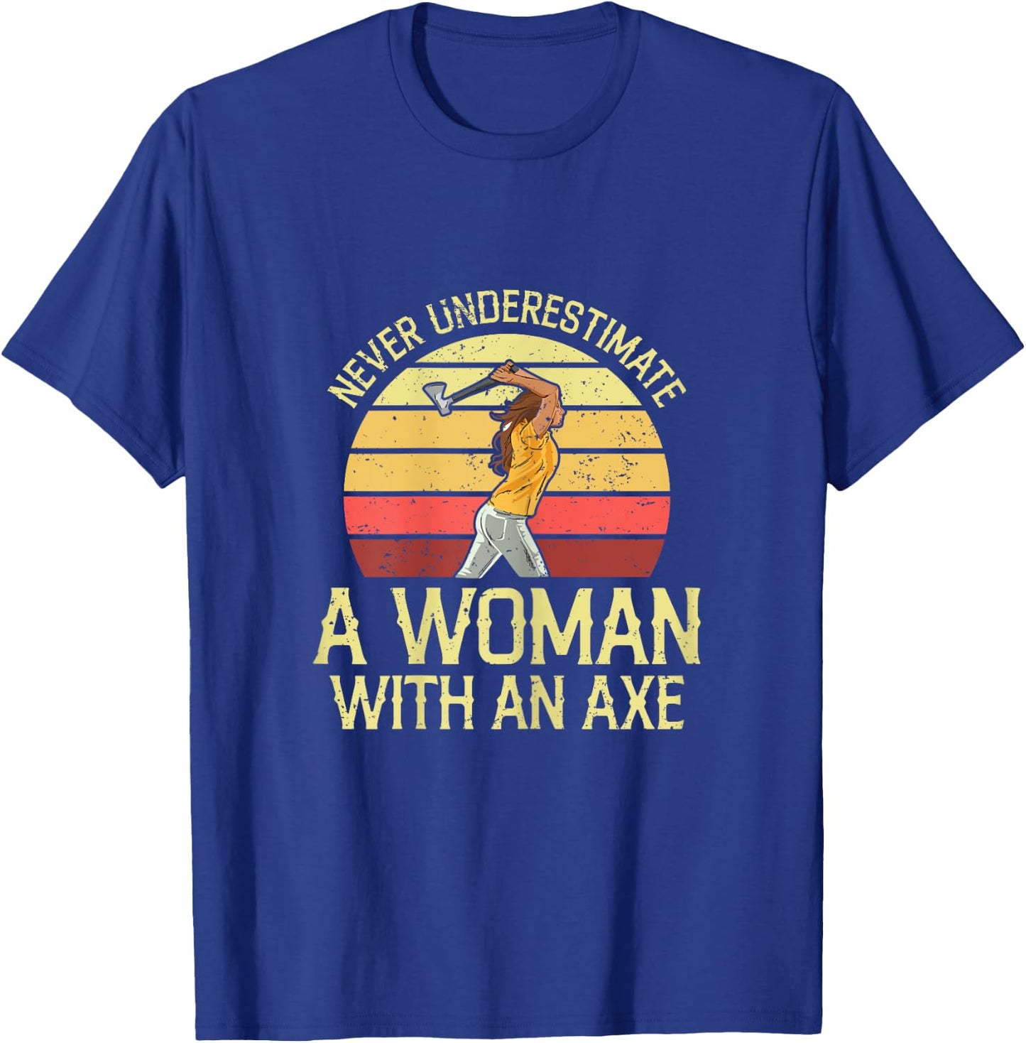 Axe throwing Quote for your Axe throwing Wife T-Shirt - T-Shirt | Royal