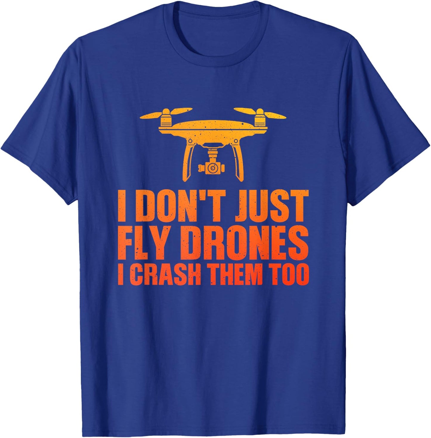 Funny Drone Art Women Boys Drone Racing Drone Pilot T-Shirt - T-Shirt | Royal