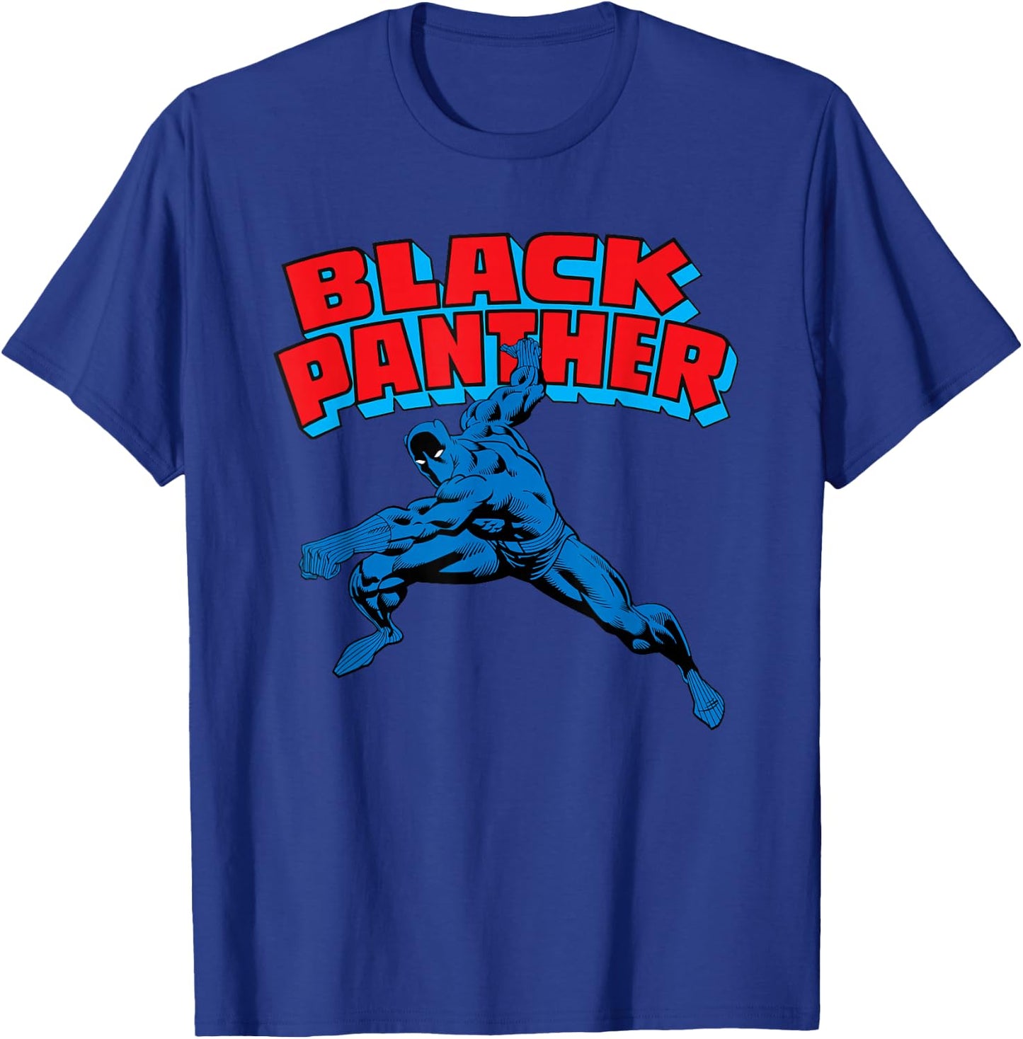 Marvel Black Panther Retro Comic Book Small T-Shirt - T-Shirt | Royal