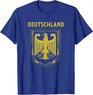 Deutschland Germany Eagle Nationalism Symbol Men Women T-Shirt - T-Shirt | Royal