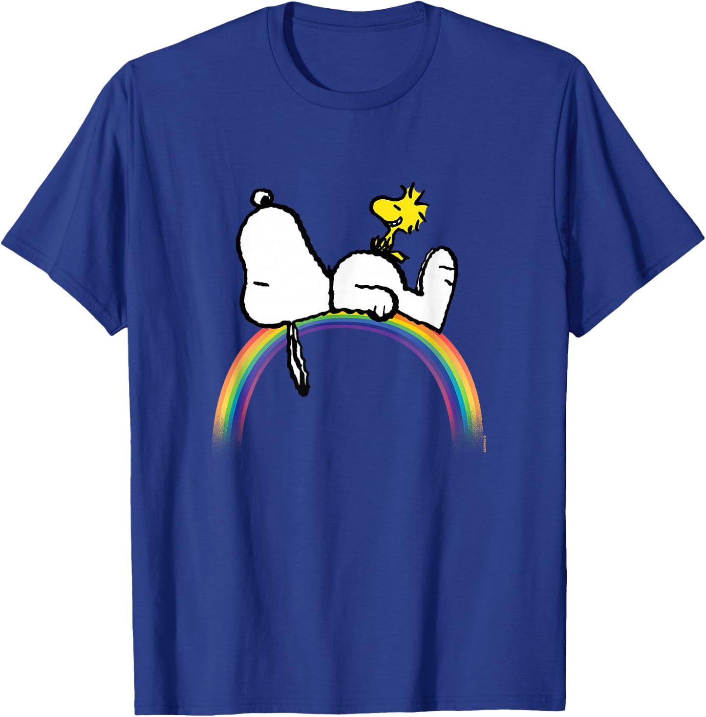 Peanuts - Snoopy Rainbow T-Shirt - T-Shirt | Royal