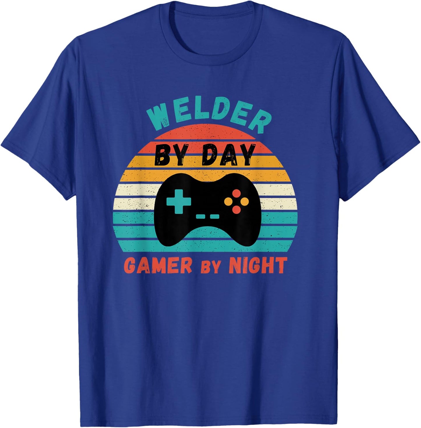 Welder Birthday Gifts -Youth Retro Gamer Black Small T-Shirt - T-Shirt | Royal