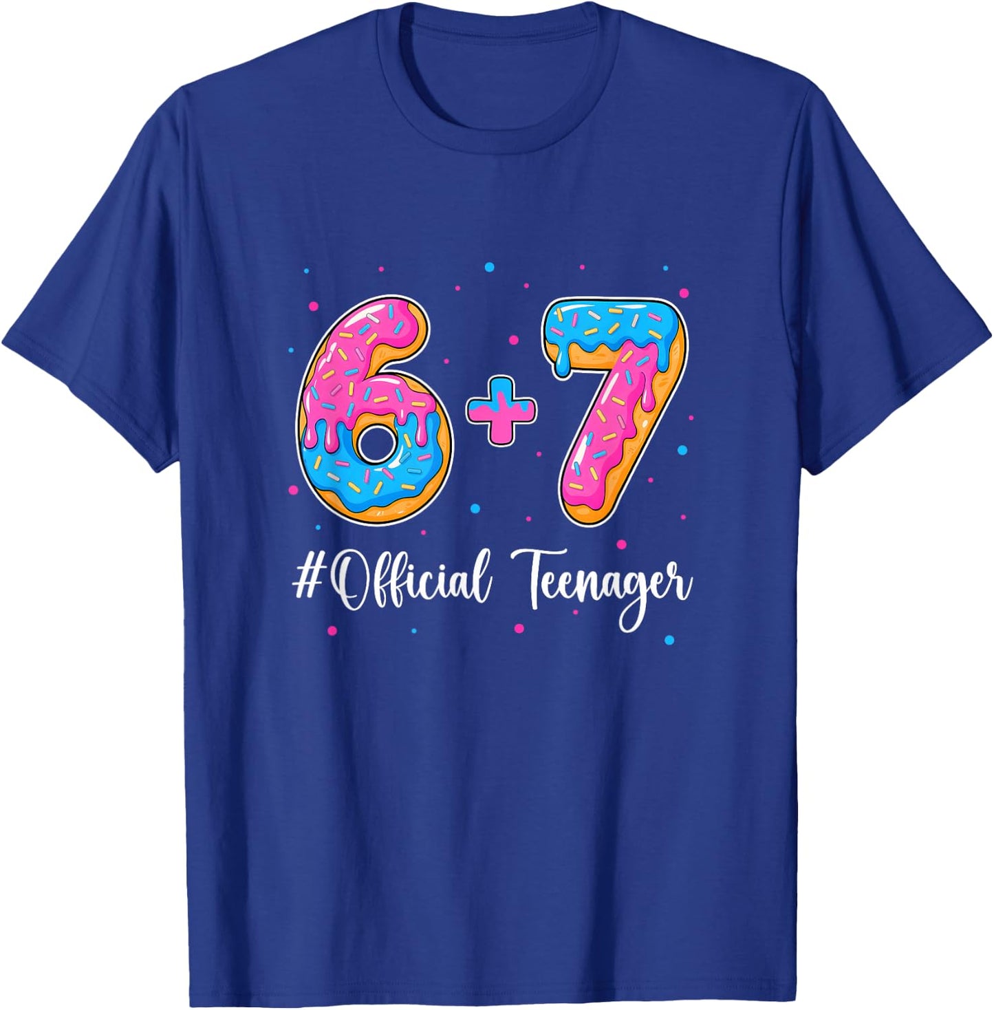 Funny 13Th Birthday Official Teenager 6+7 Year Old Boys Kids T-Shirt - T-Shirt | Royal