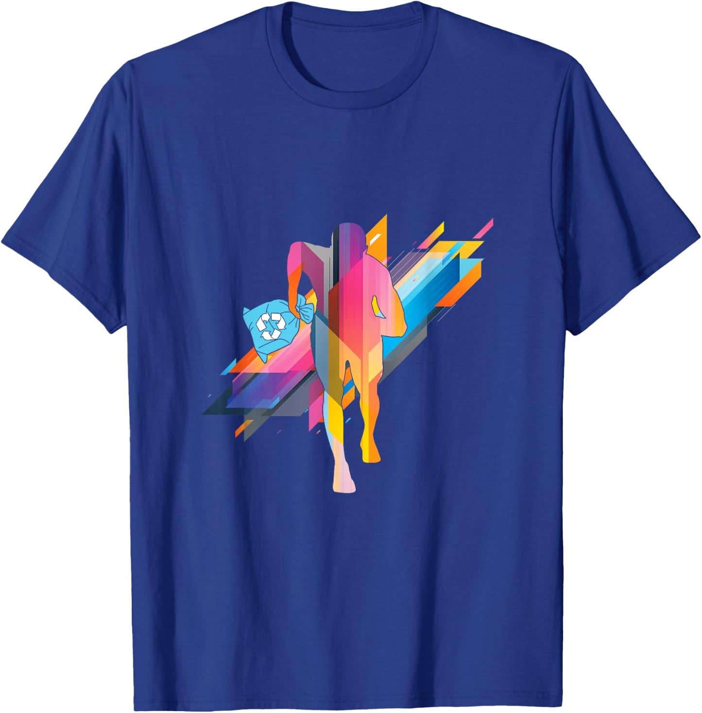 Plogging Nature Lover Health Enthusiast Environmentalist T-Shirt - T-Shirt | Royal