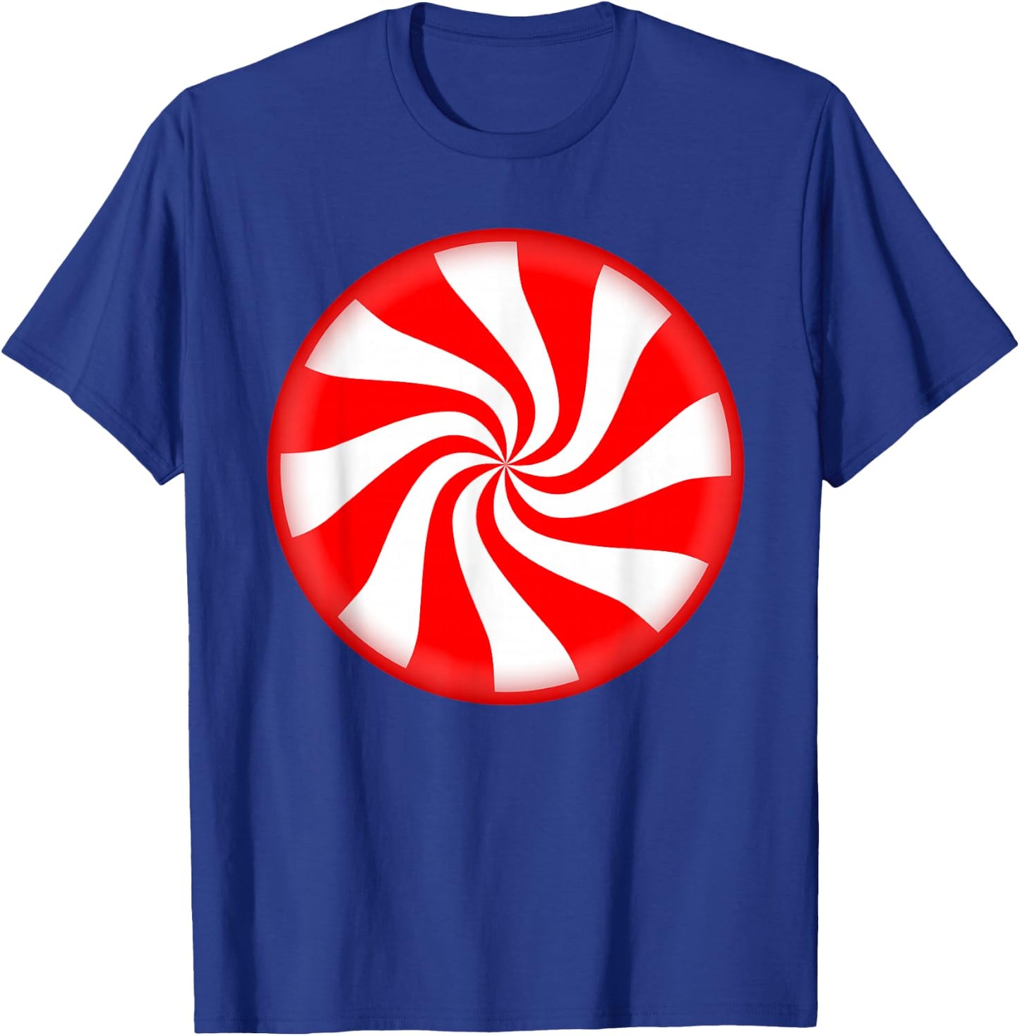 Peppermint Candy Christmas T-Shirt - T-Shirt | Royal