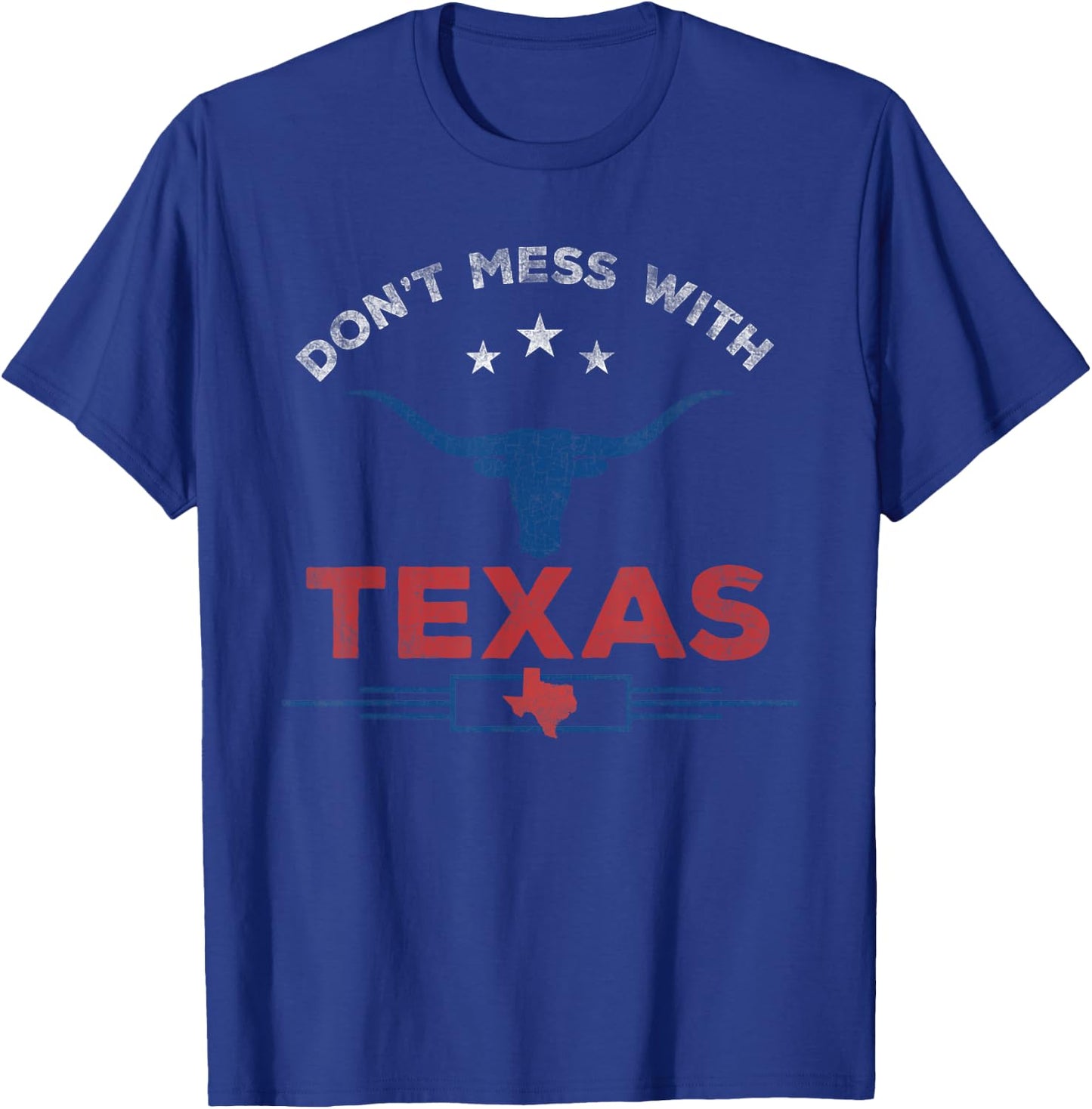Don't get stuck with Vintage Texas Longhorn Funny Vintage T-Shirt - T-Shirt | Royal