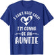 Going To Be New Parents Shirts By TM3-Designers I Can't Keep Calm I'm Gonna Be an Auntie T-Shirt - T-Shirt | Royal