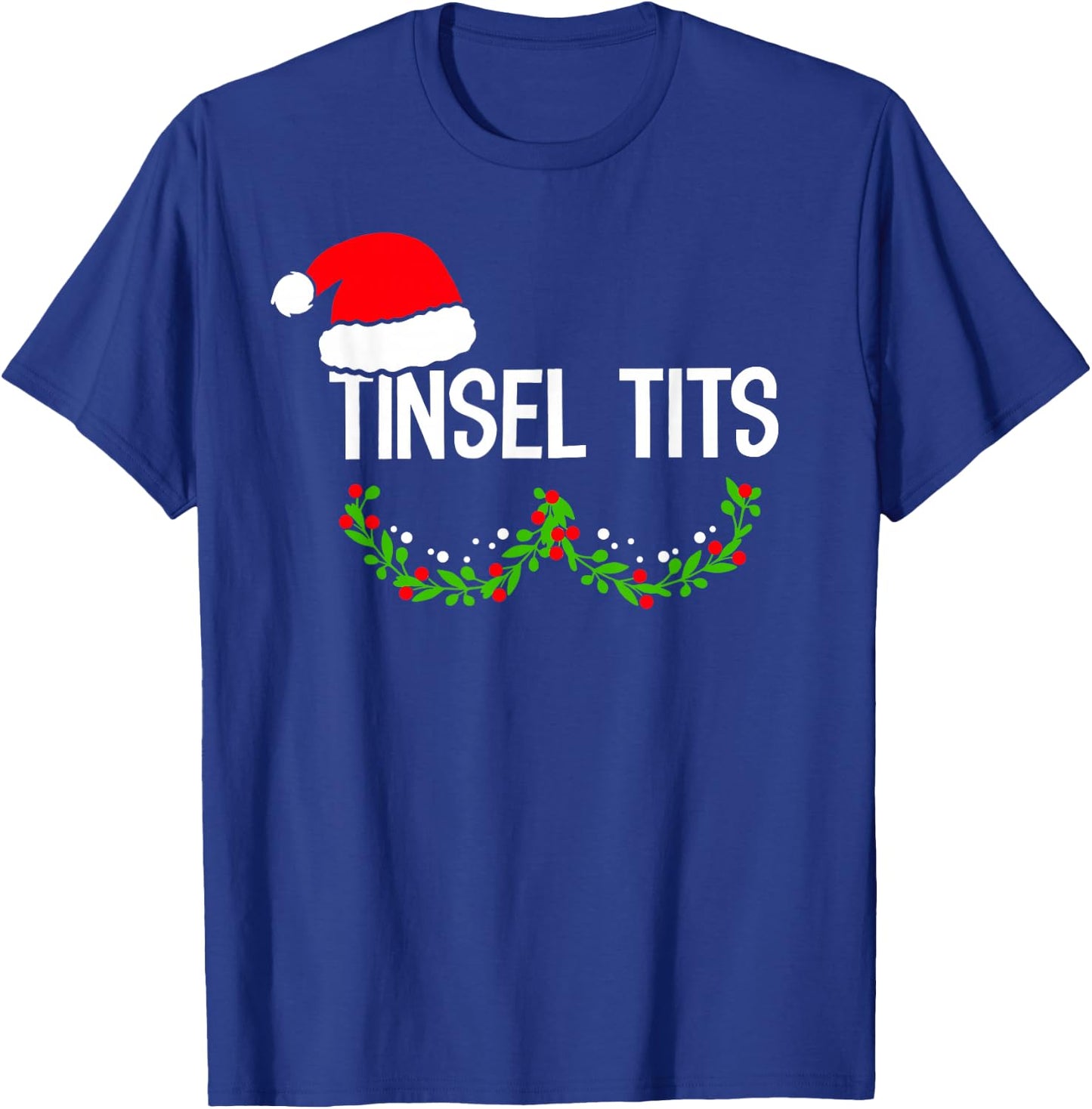 Funny Tinsel-Tits Matching Jingle-Balls Christmas Couples T-Shirt - T-Shirt | Royal