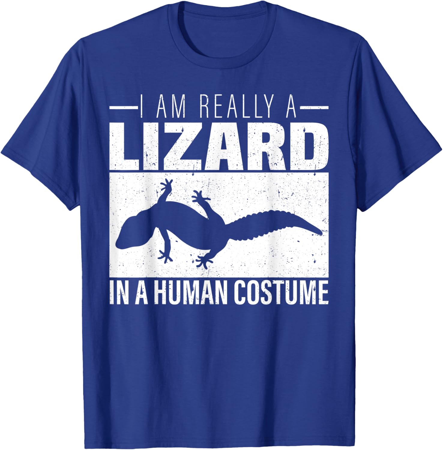 I am Really a Lizard in a Human Costume Halloween T-Shirt - T-Shirt | Royal