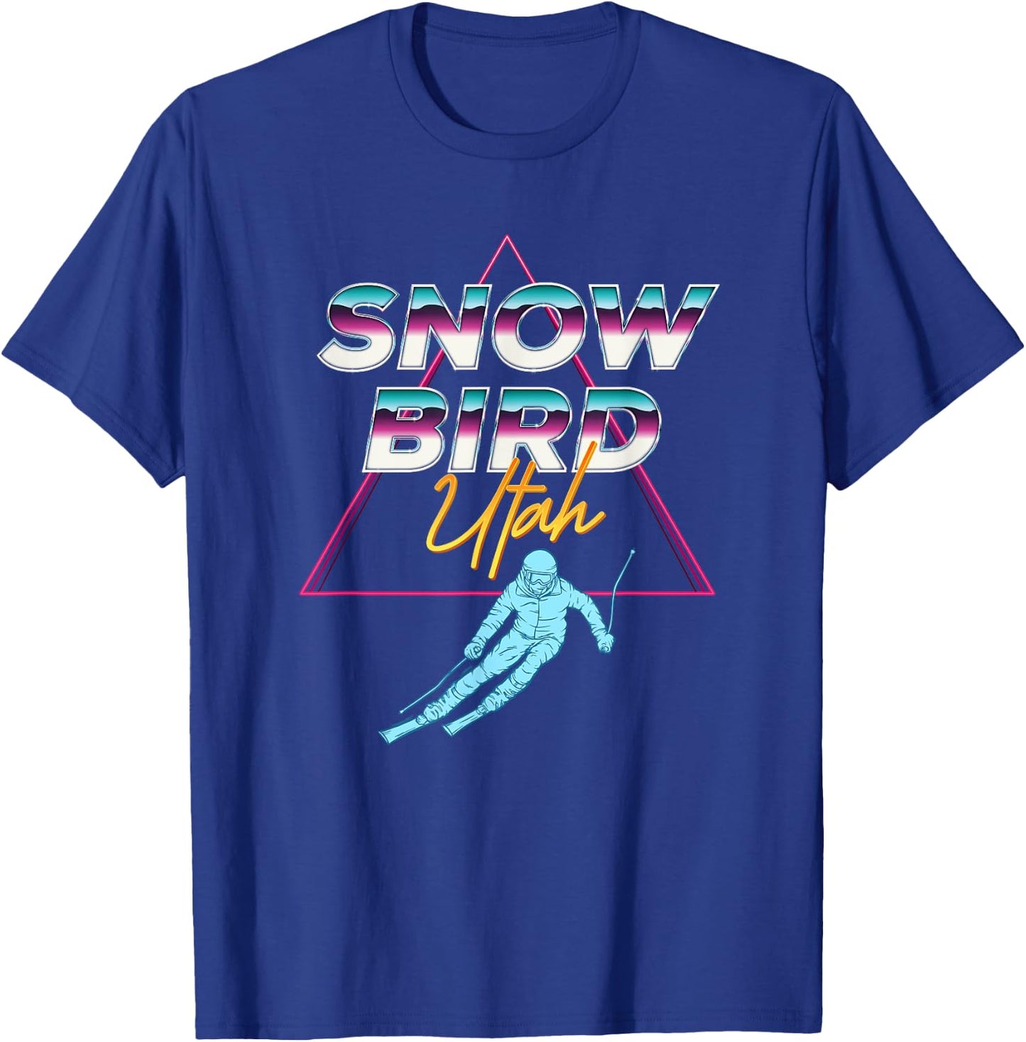 Snowbird Utah - USA Ski Resort 1980s Retro Collection Shirt T-Shirt - T-Shirt | Royal