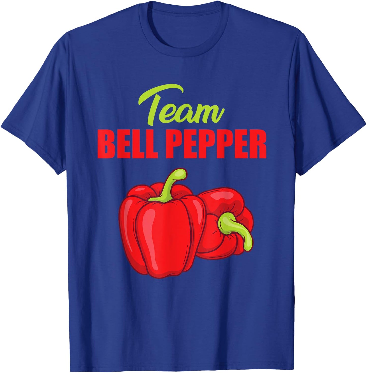 Team Bell Pepper Design Vegan Food Paprika Gardening T-Shirt - T-Shirt | Royal