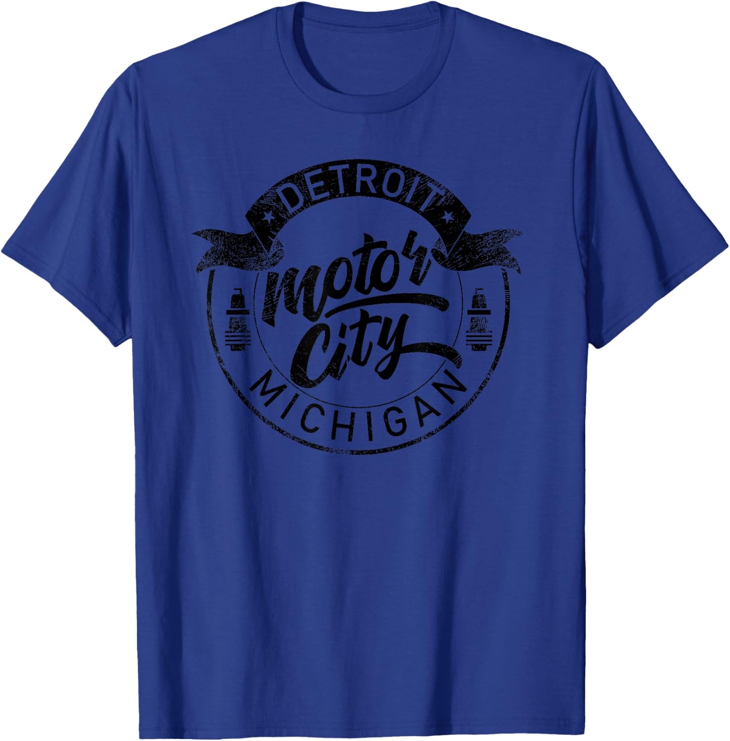 Classic Detroit Motor City Michigan Michiganians Pride Gift T-Shirt - T-Shirt | Royal