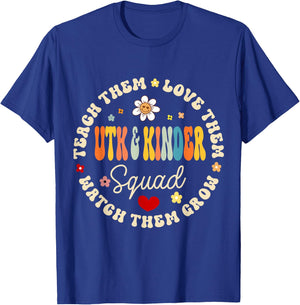 UTK and Kinder Squad Universal Transitional Kindergarten T-Shirt - T-Shirt | Royal