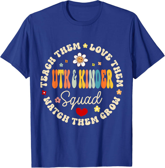UTK and Kinder Squad Universal Transitional Kindergarten T-Shirt - T-Shirt | Royal